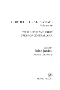 صورة الغلاف: Horticultural Reviews 1st edition 9780471219682