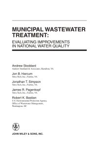 Imagen de portada: Municipal Wastewater Treatment 1st edition 9780471243601