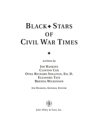 Imagen de portada: Black Stars of Civil War Times 1st edition 9780471220695