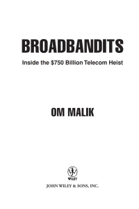 Cover image: Broadbandits 1st edition 9780471434054