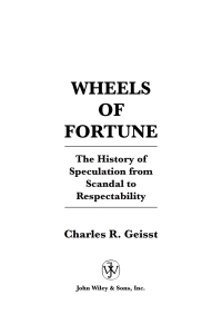 صورة الغلاف: Wheels of Fortune 1st edition 9780471212225