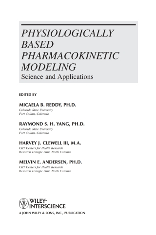 Imagen de portada: Physiologically Based Pharmacokinetic Modeling 1st edition 9780471478140