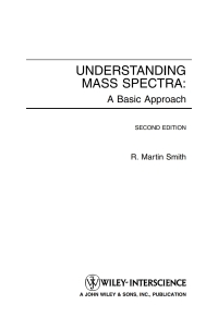 Cover image: Understanding Mass Spectra: A Basic Approach, 2nd Edition 2nd edition 9780471429494