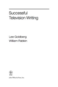 Cover image: Successful Television Writing 1st edition 9780471431688