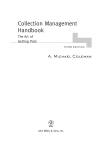 Cover image: Collection Management Handbook 3rd edition 9780471456049