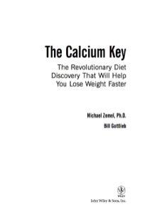 Cover image: The Calcium Key 1st edition 9780471668527