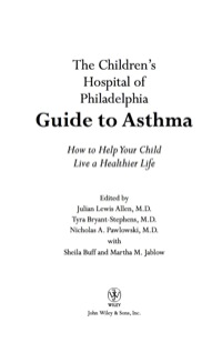 Imagen de portada: The Children's Hospital of Philadelphia Guide to Asthma 1st edition 9780471441168