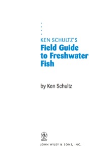 Imagen de portada: Ken Schultz's Field Guide to Freshwater Fish 1st edition 9780471449942