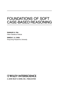 صورة الغلاف: Foundations of Soft Case-Based Reasoning 1st edition 9780471086352