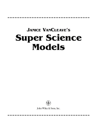 Cover image: Janice VanCleave's Super Science Models 1st edition 9780471252214