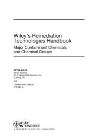 Cover image: Wiley's Remediation Technologies Handbook 1st edition 9780471455998