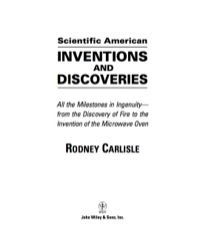 صورة الغلاف: Scientific American Inventions and Discoveries 1st edition 9780471244103