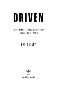 Cover image: Driven 1st edition 9780471269205