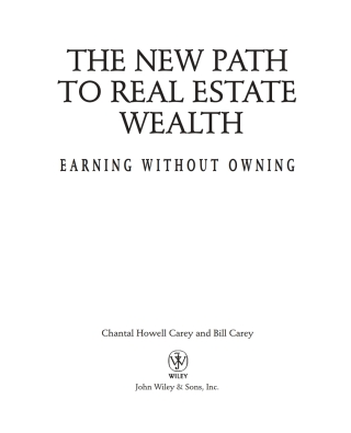 表紙画像: The New Path to Real Estate Wealth 1st edition 9780471467915