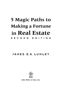 Cover image: 5 Magic Paths to Making a Fortune in Real Estate 2nd edition 9780471548256