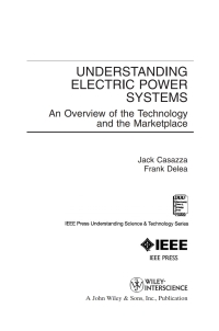 Cover image: Understanding Electric Power Systems 1st edition 9780471446521