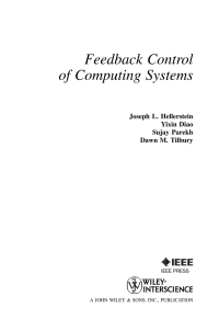 Cover image: Feedback Control of Computing Systems 1st edition 9780471266372