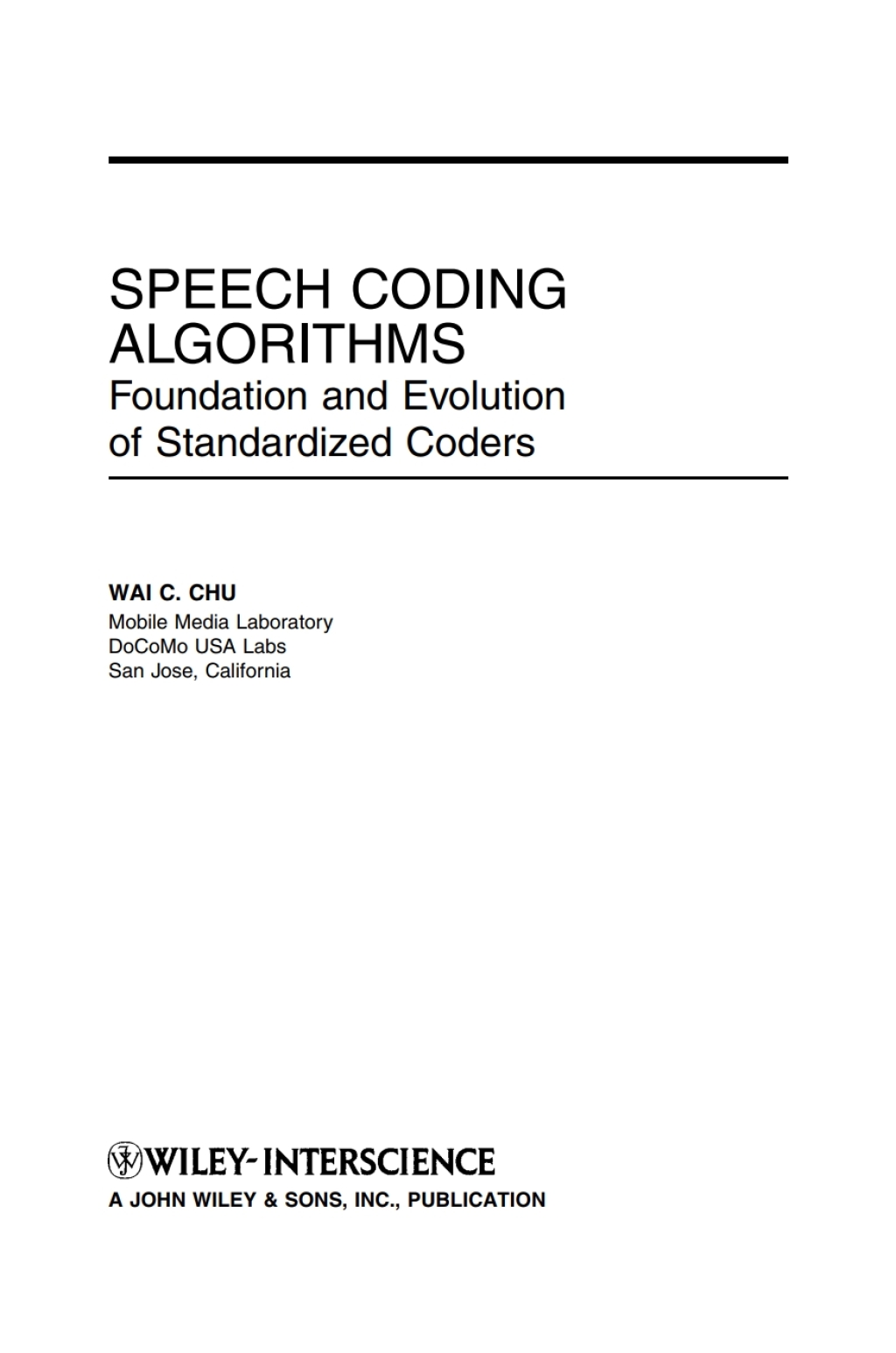 Speech Coding Algorithms - 1st Edition (eBook)