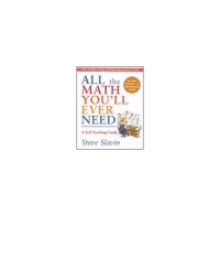 Cover image: All the Math You'll Ever Need 2nd edition 9780471317517
