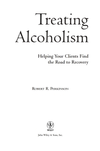 Cover image: Treating Alcoholism 1st edition 9780471658061