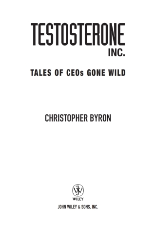 Imagen de portada: Testosterone Inc 1st edition 9780471706236