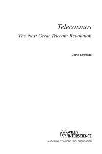 Cover image: Telecosmos 1st edition 9780471655336