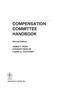 Imagen de portada: Compensation Committee Handbook 2nd edition 9780471647690