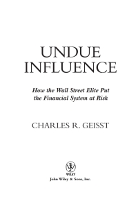 Cover image: Undue Influence 1st edition 9780471656630