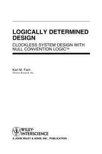 Cover image: Logically Determined Design 1st edition 9780471684787