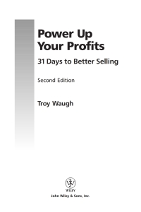 Cover image: Power Up Your Profits 2nd edition 9780471651499