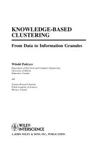 Imagen de portada: Knowledge-Based Clustering 1st edition 9780471469667