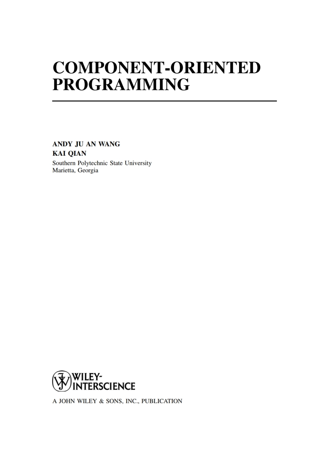 Component-Oriented Programming - 1st Edition (eBook)