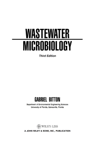 صورة الغلاف: Wastewater Microbiology 3rd edition 9780471650713