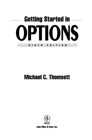 Titelbild: Getting Started in Options 6th edition 9780471707127