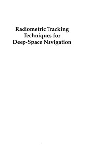 صورة الغلاف: Radiometric Tracking Techniques for Deep-Space Navigation 1st edition 9780471445340