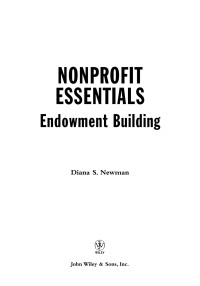 Cover image: Nonprofit Essentials 1st edition 9780471678465