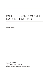 Imagen de portada: Wireless and Mobile Data Networks 1st edition 9780471670759