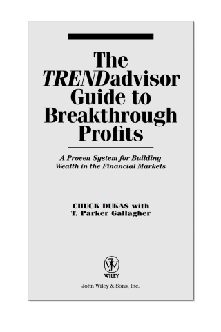 Cover image: The TRENDadvisor Guide to Breakthrough Profits 1st edition 9780471751472