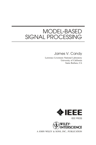 Cover image: Model-Based Signal Processing 1st edition 9780471236320