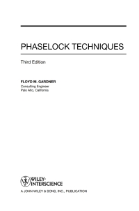 Cover image: Phaselock Techniques 3rd edition 9780471430636