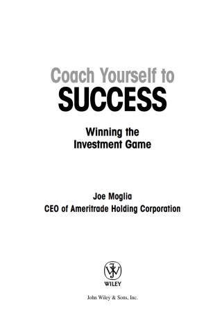 Cover image: Coach Yourself to Success 1st edition 9780471719847