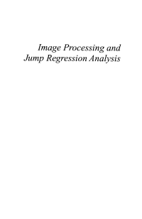 Cover image: Image Processing and Jump Regression Analysis 1st edition 9780471420996