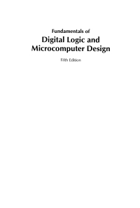 Cover image: Fundamentals of Digital Logic and Microcomputer Design 5th edition 9780471727842