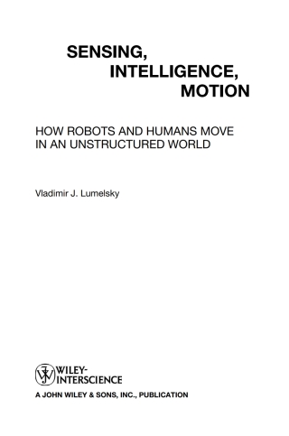 صورة الغلاف: Sensing, Intelligence, Motion 1st edition 9780471707400