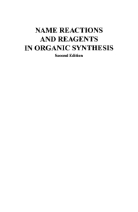 Cover image: Name Reactions and Reagents in Organic Synthesis 2nd edition 9780471228547