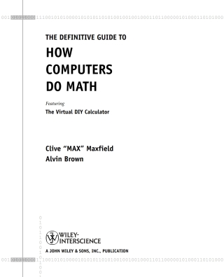 Imagen de portada: The Definitive Guide to How Computers Do Math 1st edition 9780471732785