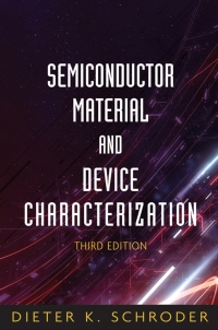Cover image: Semiconductor Material and Device Characterization 3rd edition 9780471739067