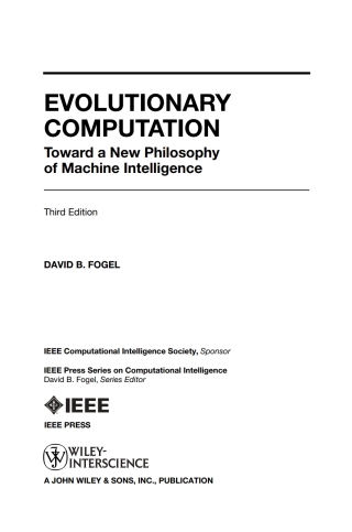 Titelbild: Evolutionary Computation 3rd edition 9780471669517