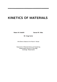 Cover image: Kinetics of Materials 1st edition 9780471246893