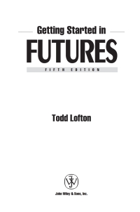 Imagen de portada: Getting Started in Futures 5th edition 9780471732921